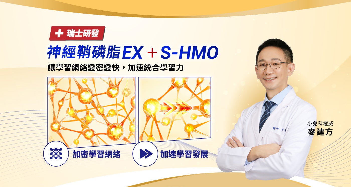 瑞士研發 神經鞘磷脂EX+S-HMO 讓學習網絡變密變快，加速統合學習力